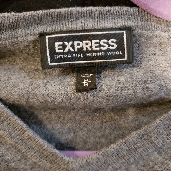 Express Merino Wool V Neck - Picture 2 of 3